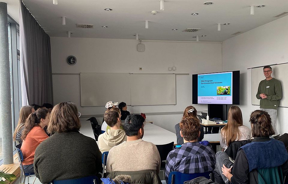 audience listening to a presentation